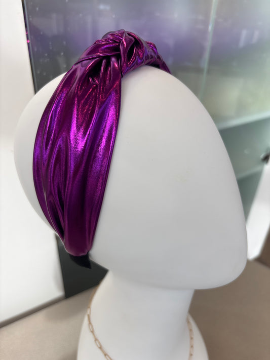 Purple Metallic Headband