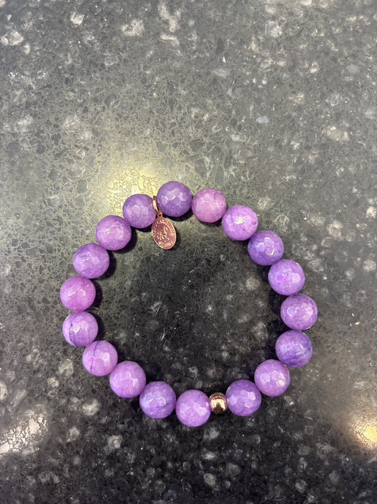 Light Purple Beaded Bracelet MCS