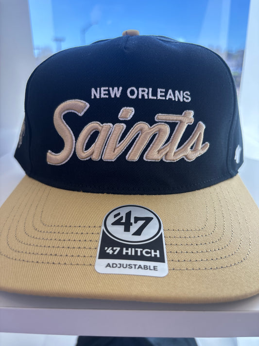 New Orleans Saints Trucker Hat Gold Bill 47