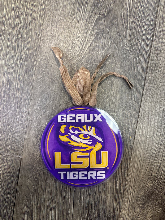 Geaux LSU tiger acrylic  ornament