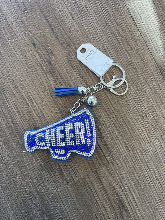 Royal Blue Cheer Keychain