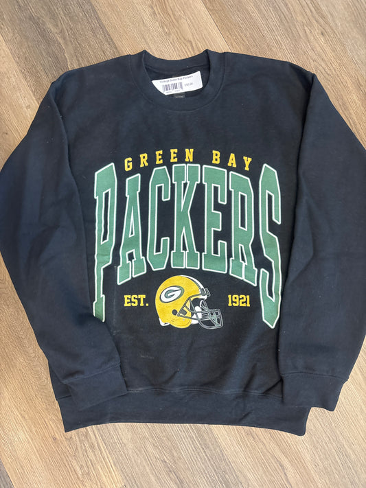 Vintage Green Bay Packers SweatShirt Black