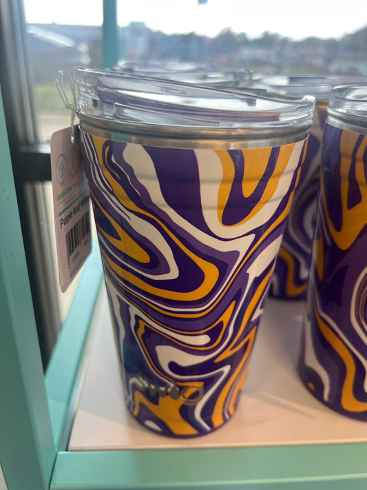 Purple And Yellow Party Cup