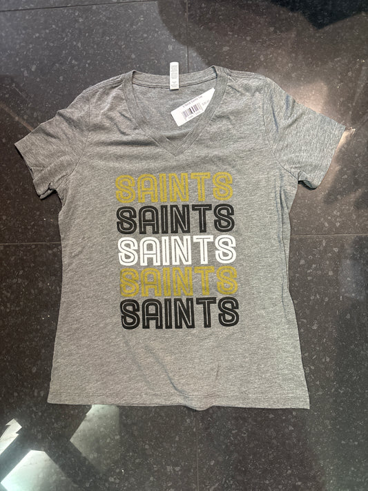 V Neck Saints Tee