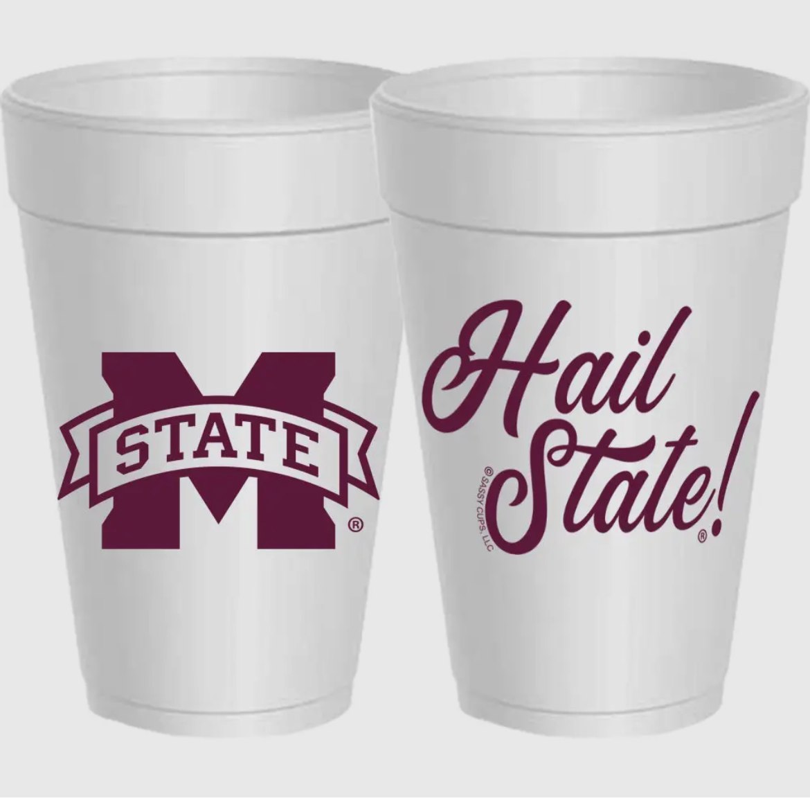 Hail State Styrofoam Cups (10 Pack)