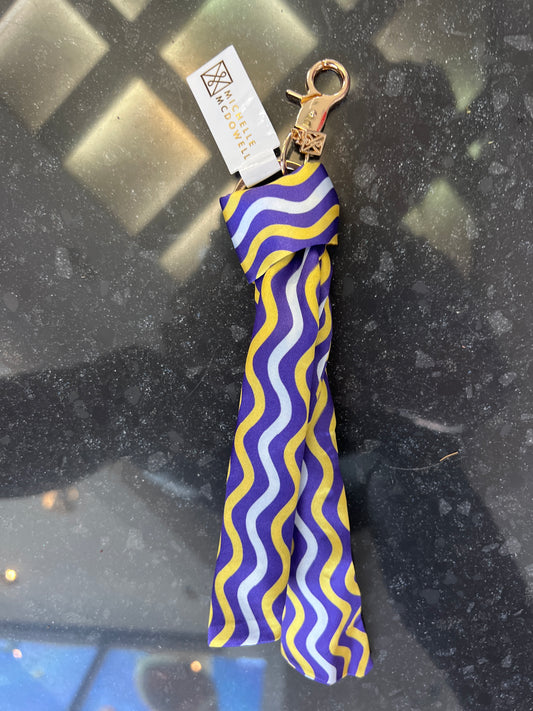 Nora Capri Crush Keychain Purple/gold