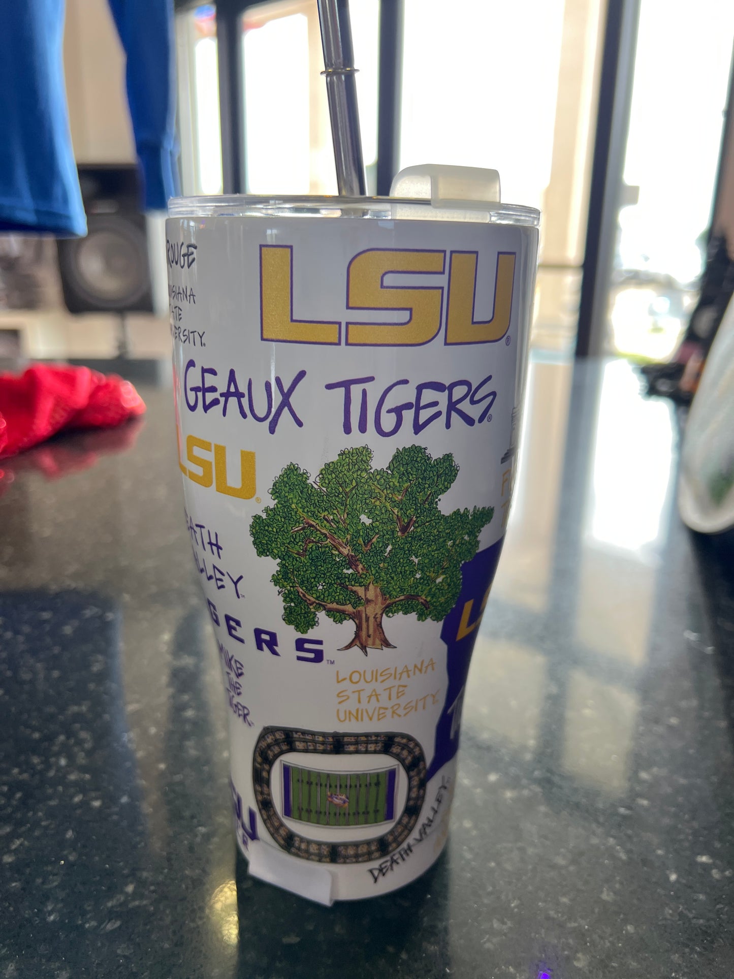 LSU Icon Metal Tumbler