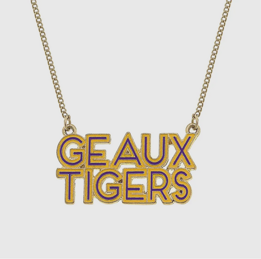 Geaux Tigers Necklace