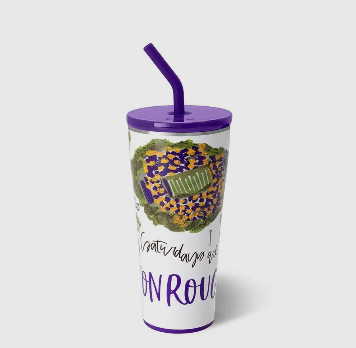 Saturday In Baton Rouge Straw Tumbler