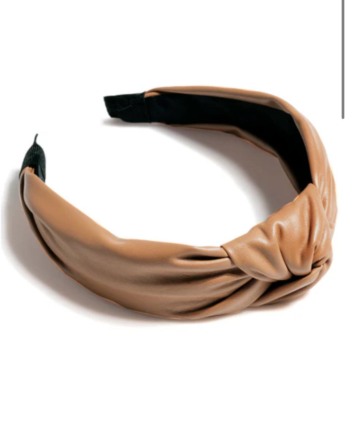 Knotted Faux Leather Headband