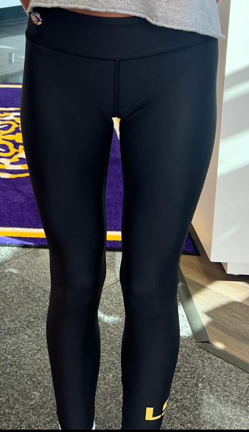 LSU Black Leggings S