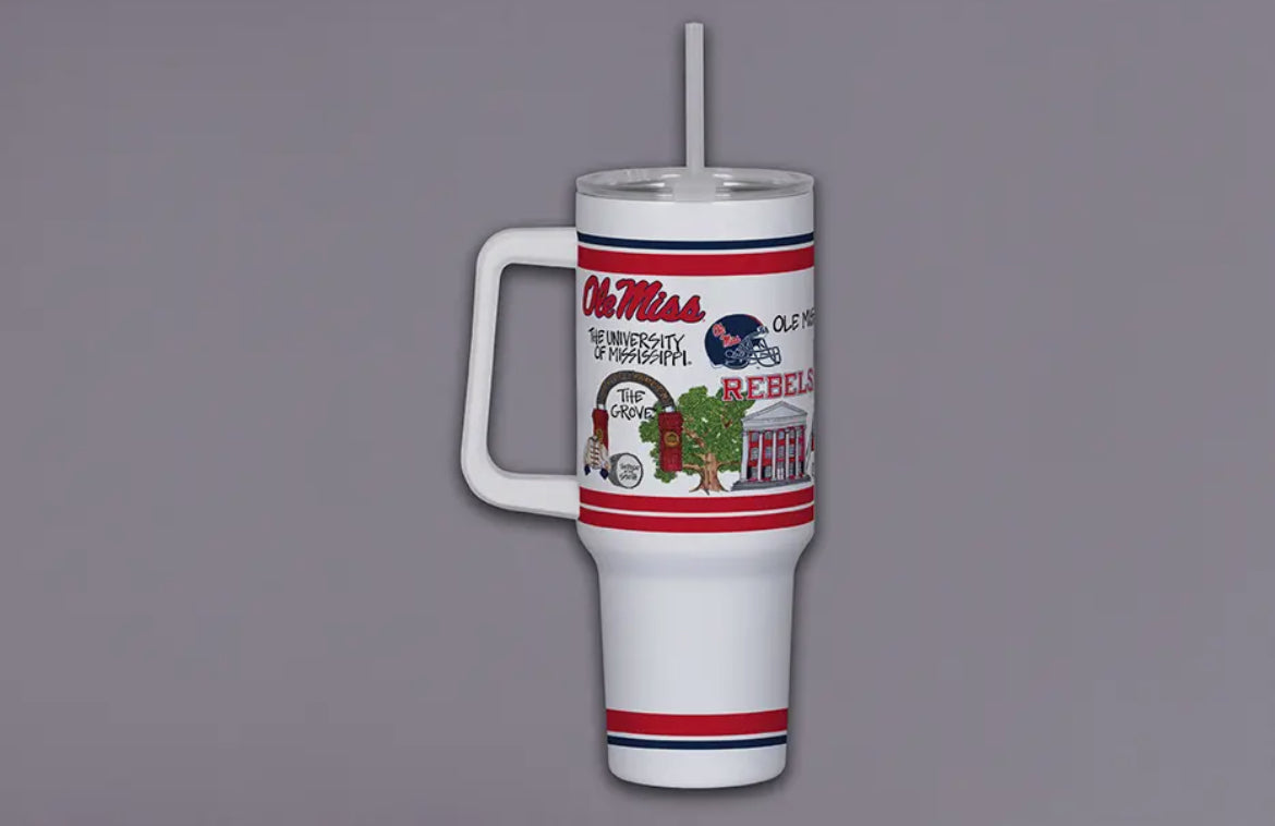 Ole Miss 40 ounce tumbler