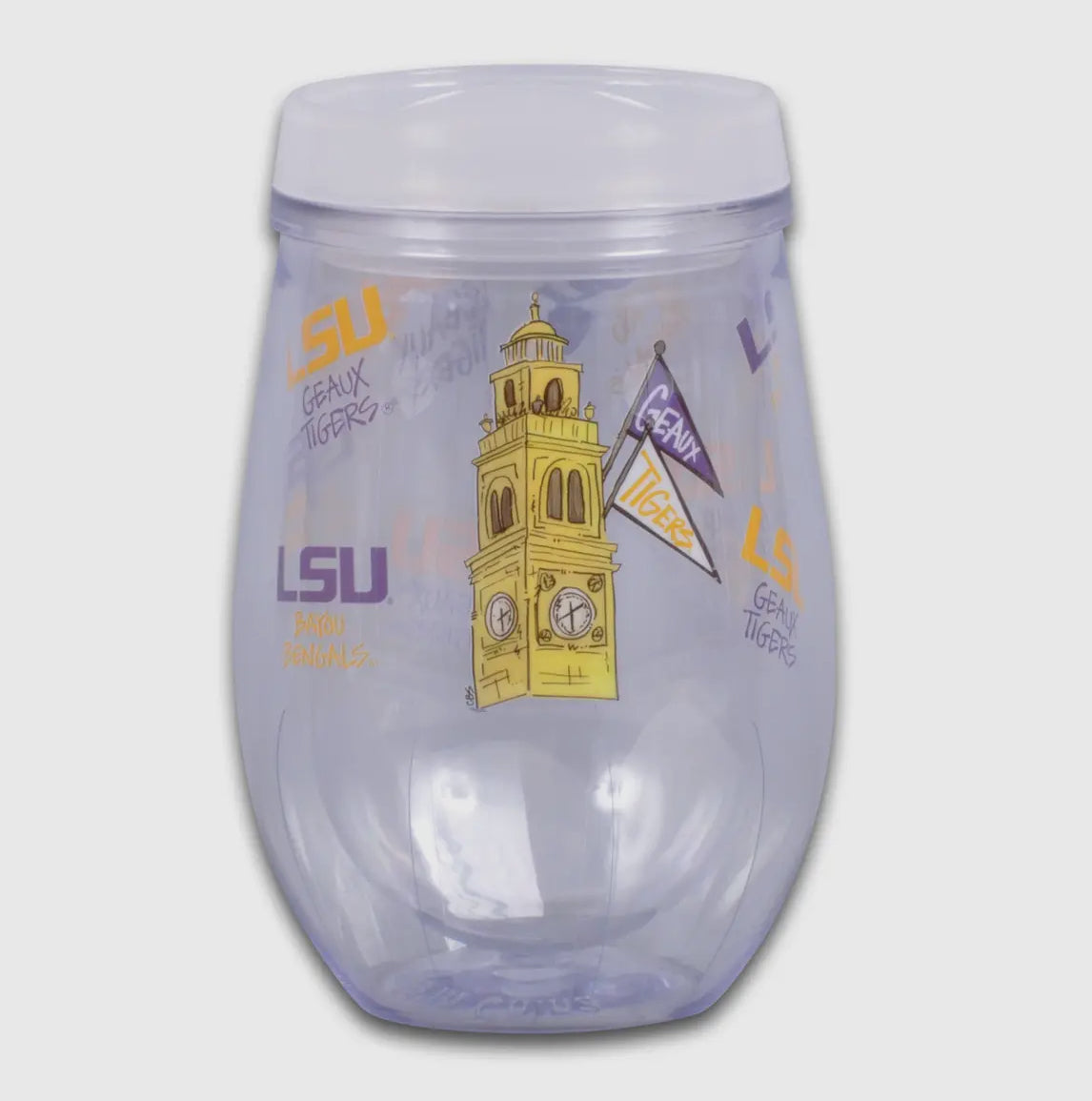 LSU Logo Wine Tumbler