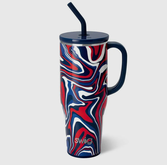 Navy And Red Mega Mug