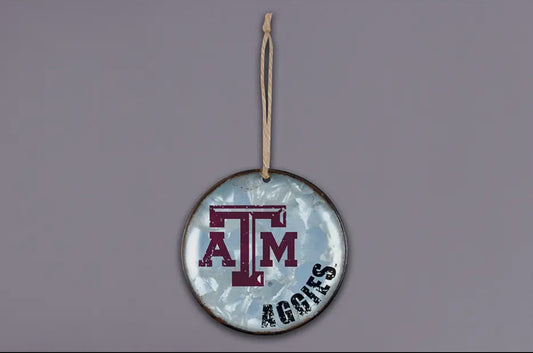 Texas A&M Metal Ornament