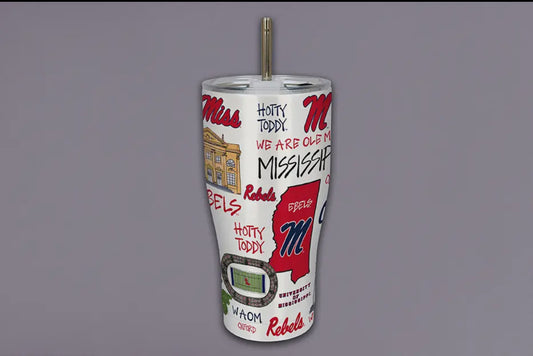 Ole Miss Icon Metal Tumbler