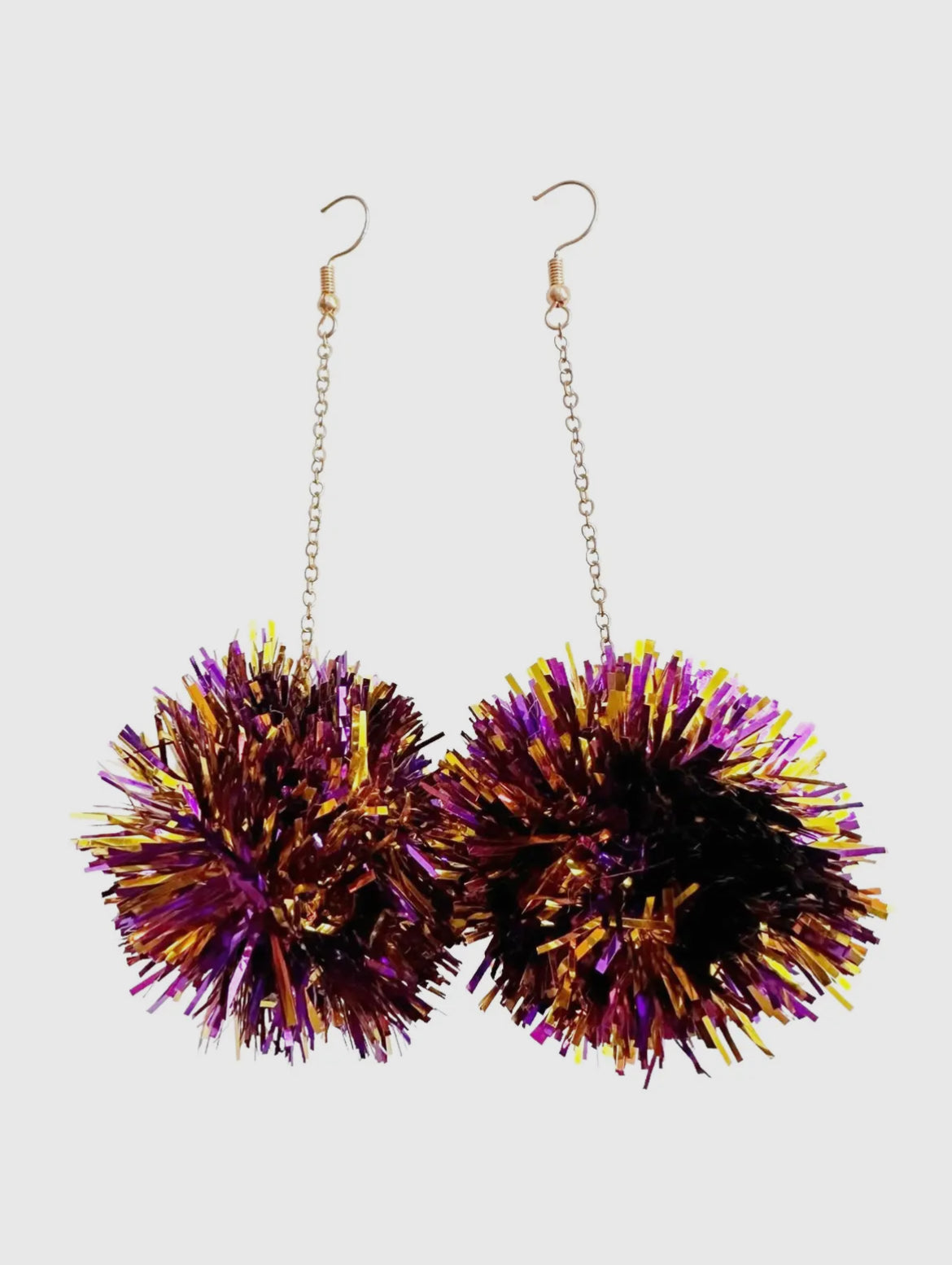 Pom Pom Dangle Earrings