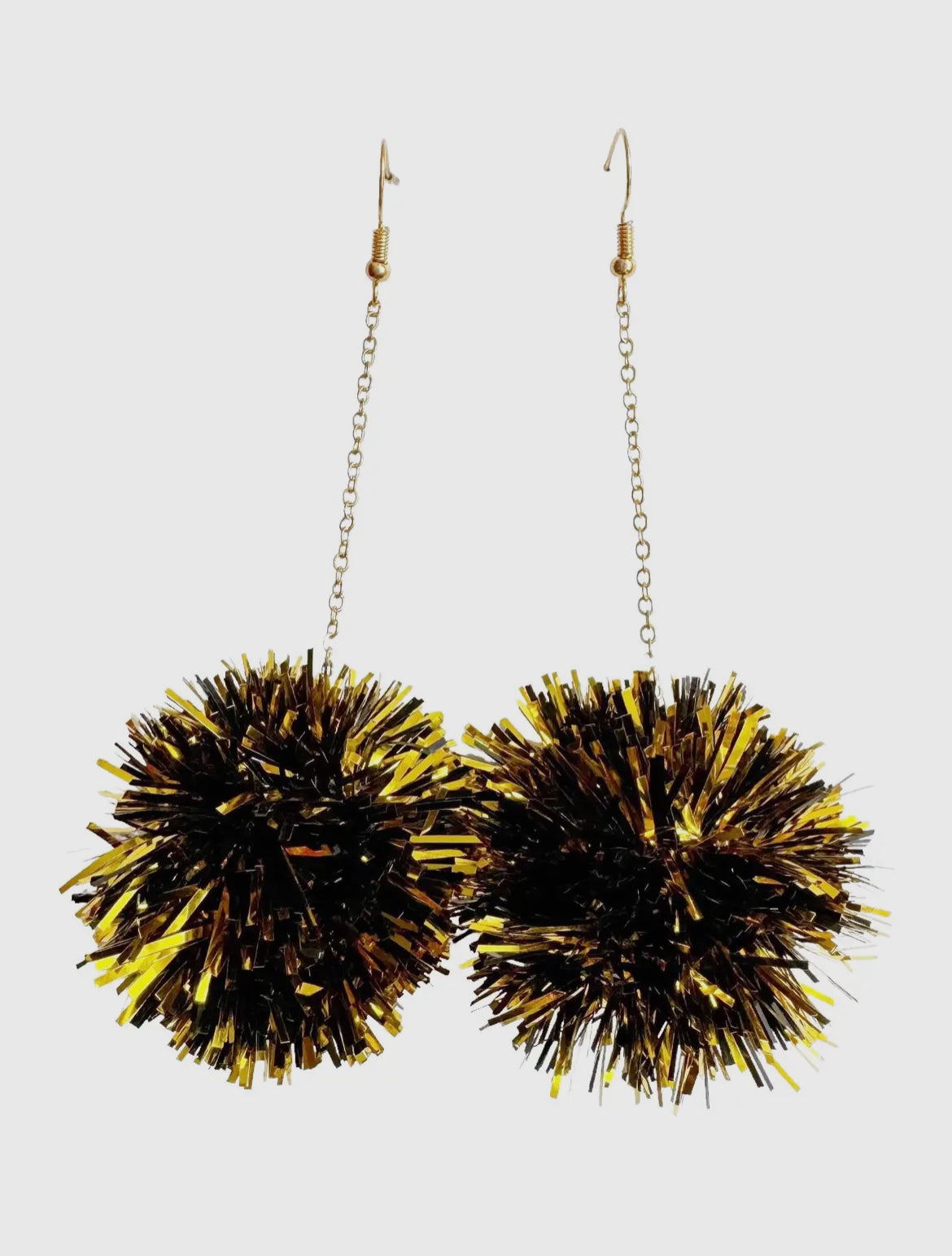 Pom Pom Dangle Earrings