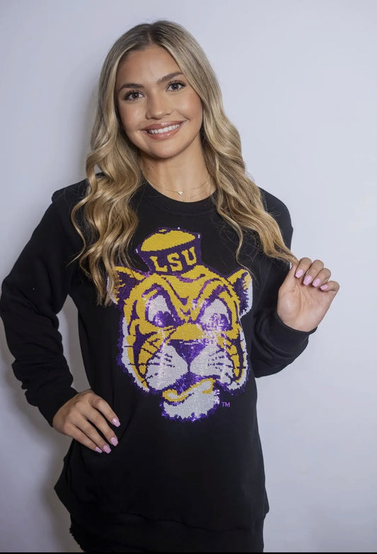 Vintage Mike The Tiger Sequin Sweatshirt