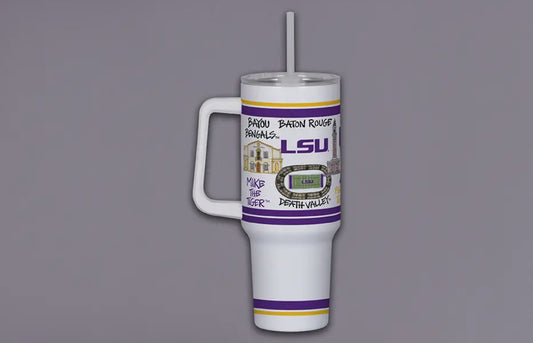 LSU 40 ounce Tumbler