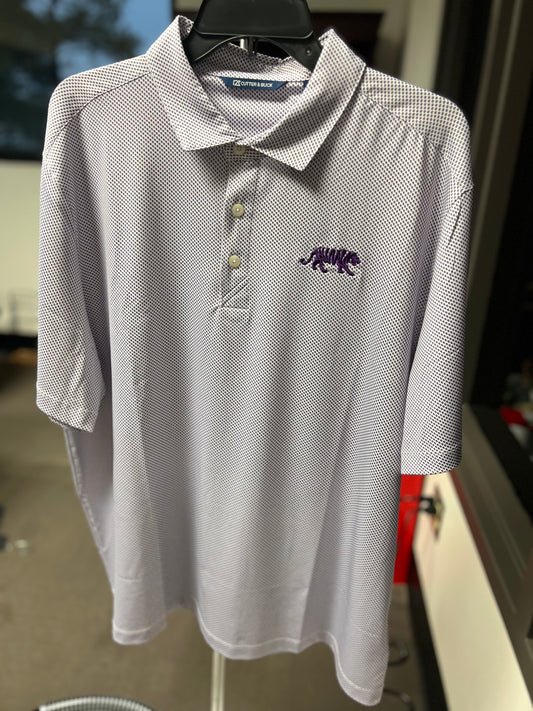 Men Purple Symnetry Polo