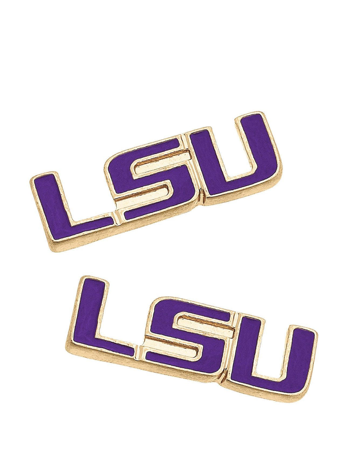 Lsu Tigers Enamel Stud Earrings