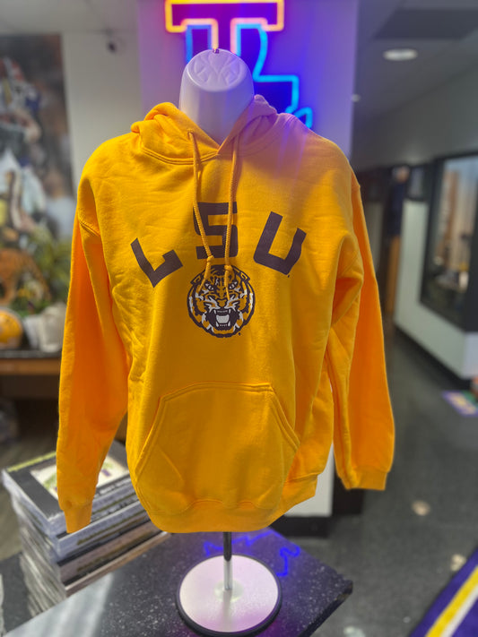 Gold LSU Hooded Sweatshirt