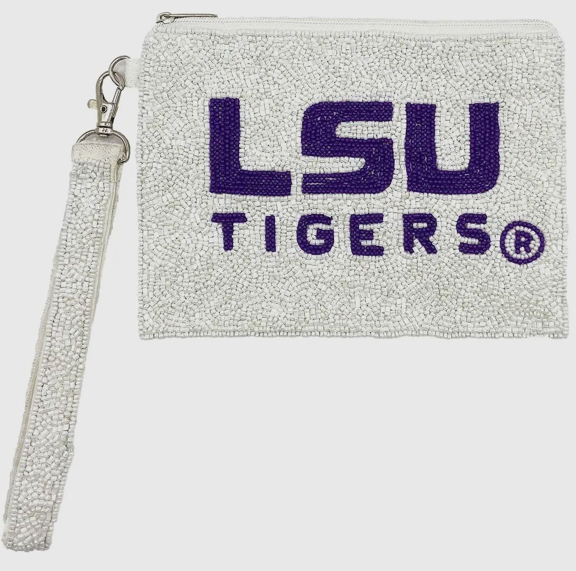 LSU Tigers Beaded Wristlet