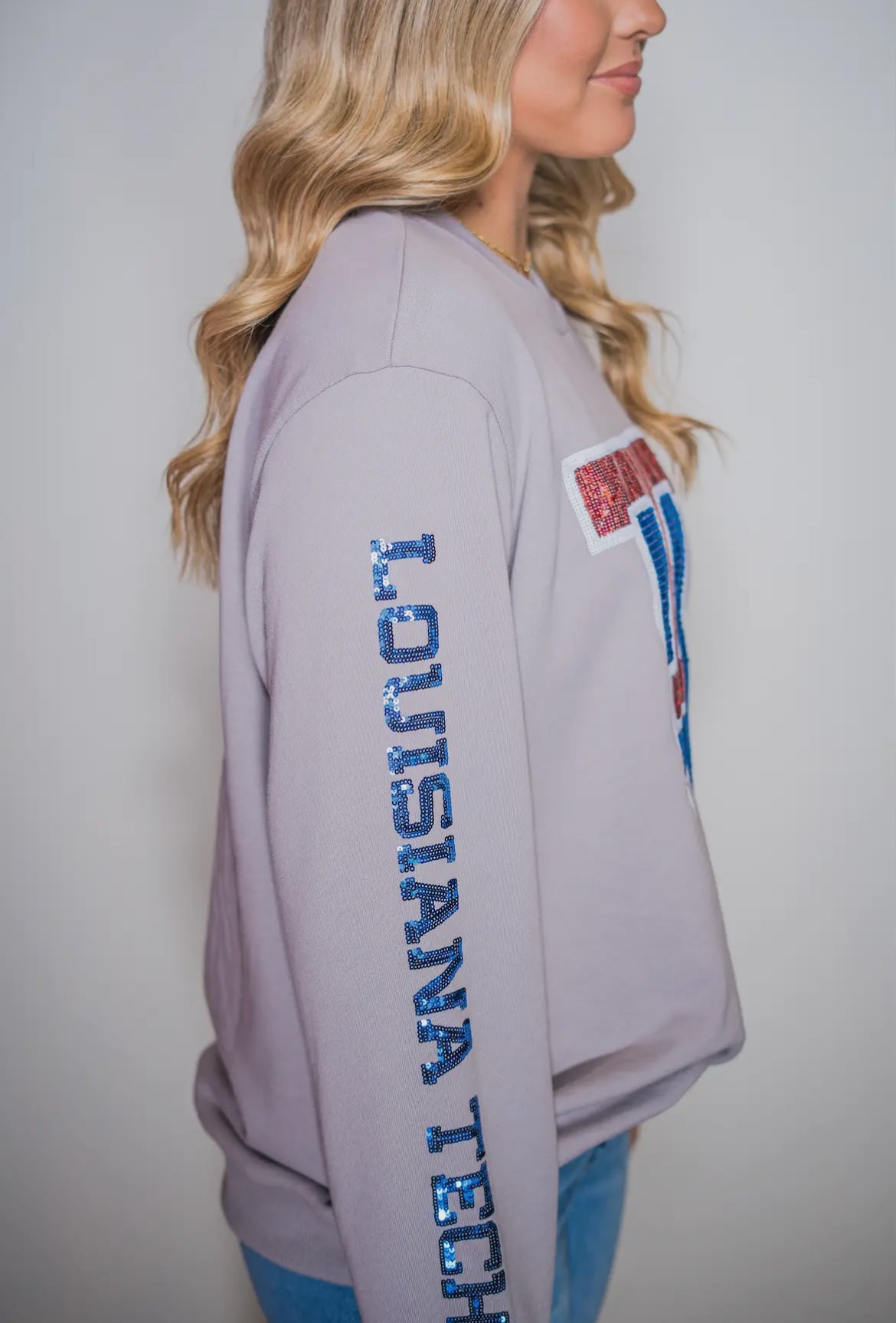 LA Tech Sequin Sweatshirt