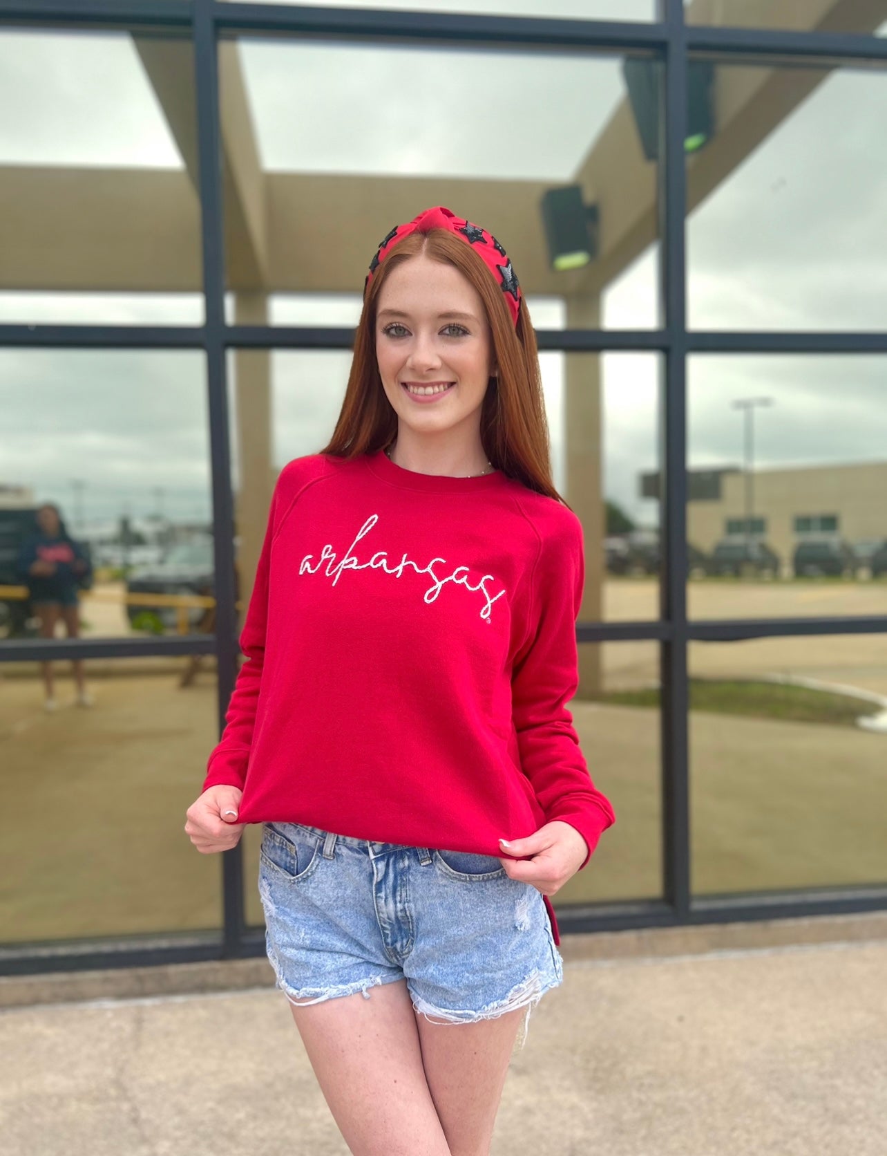 Arkansas Emboridered Sweatshirt