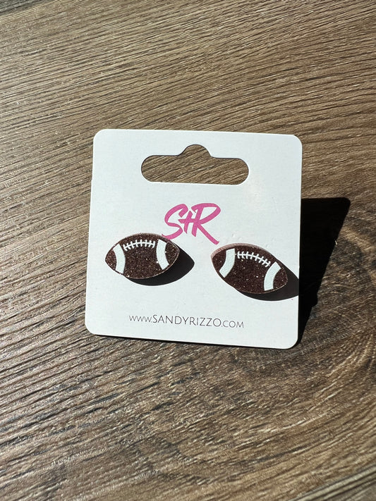 Football Glitter Studs