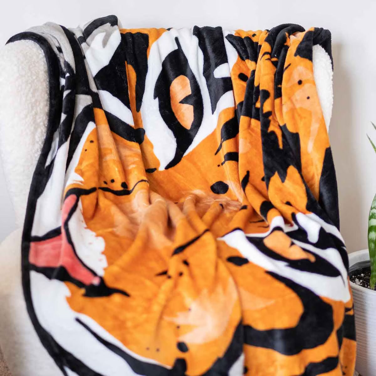 Eye Of The Tiger Throw Orange/Black