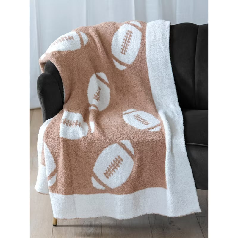 Football Reversible Fleece Blanket