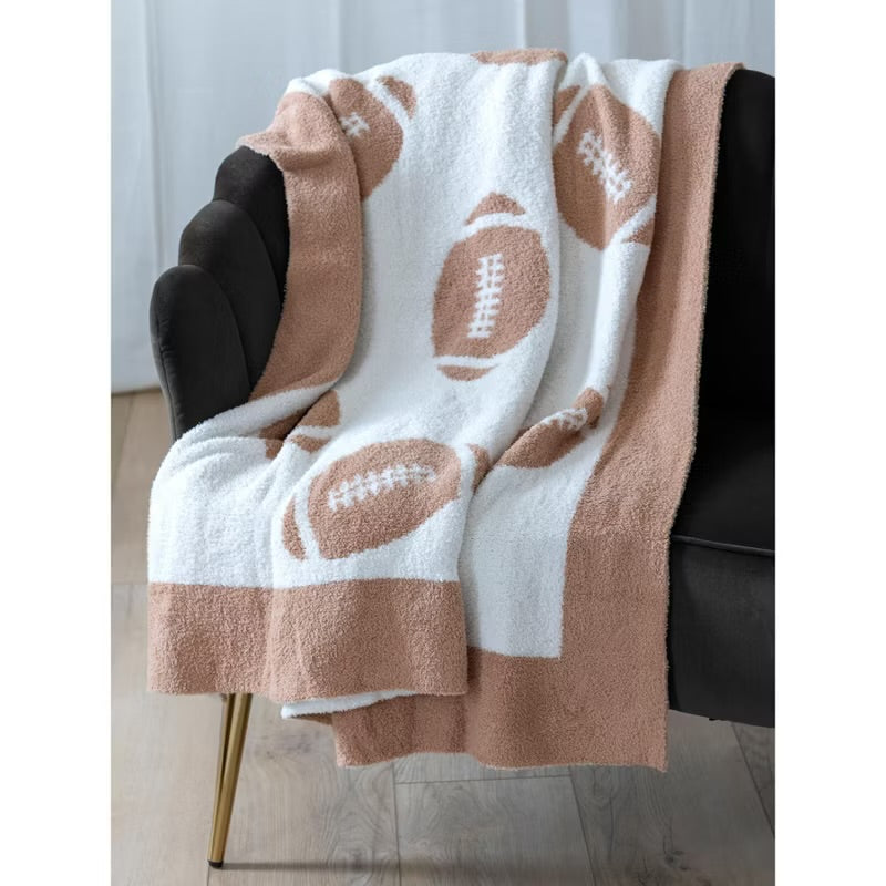 Football Reversible Fleece Blanket