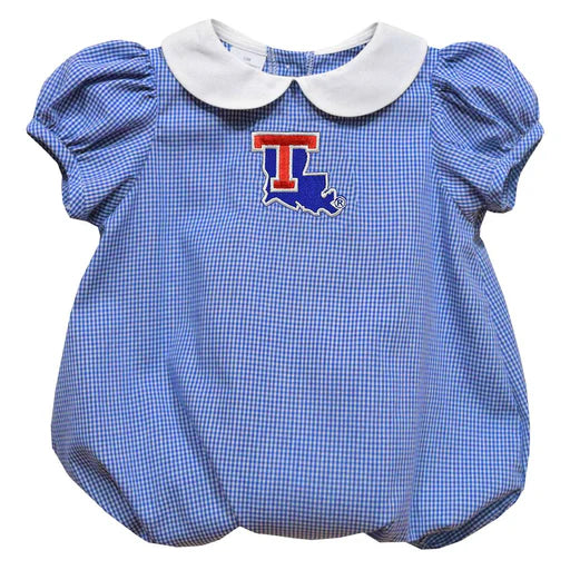 Girls Bubble Louisiana Tech Bulldogs Smocked R 12M